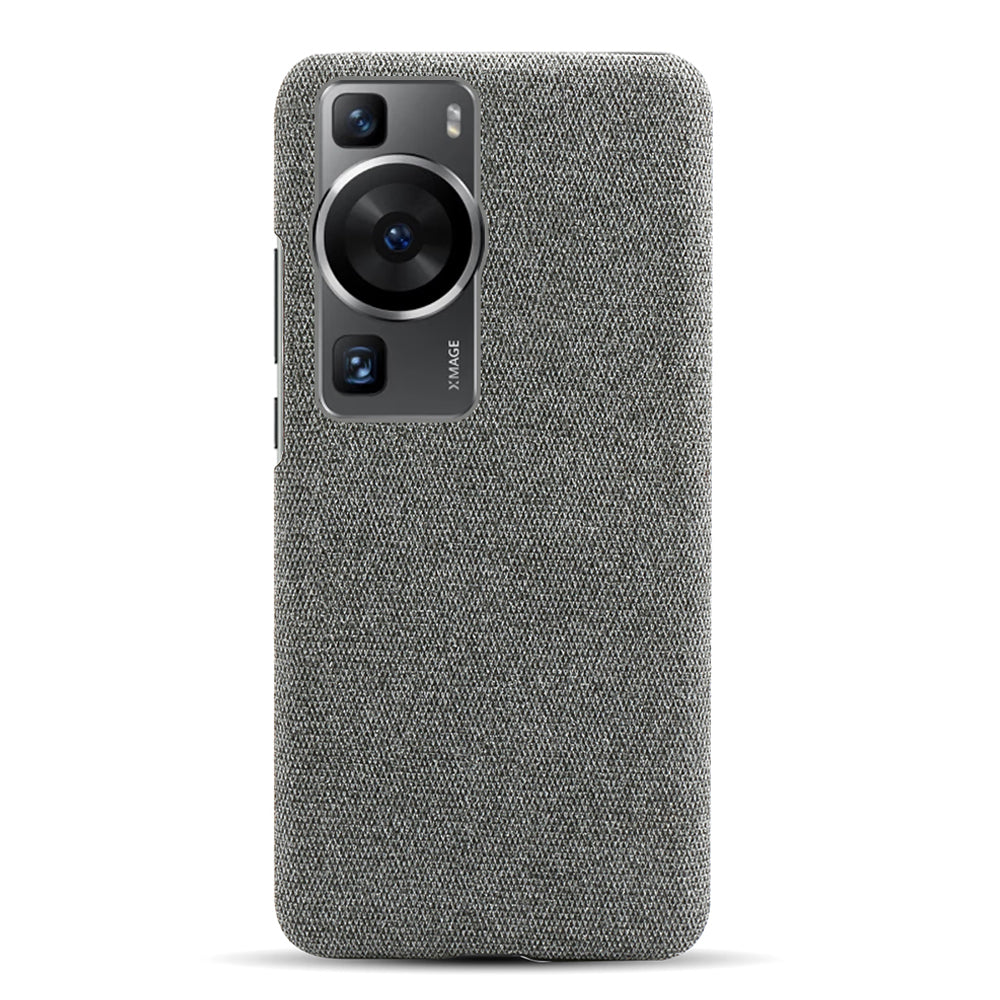 For Huawei P60 /  P60 Pro Solid Color Phone Case Hard PC + Cloth Shockproof Non-Slip Cover