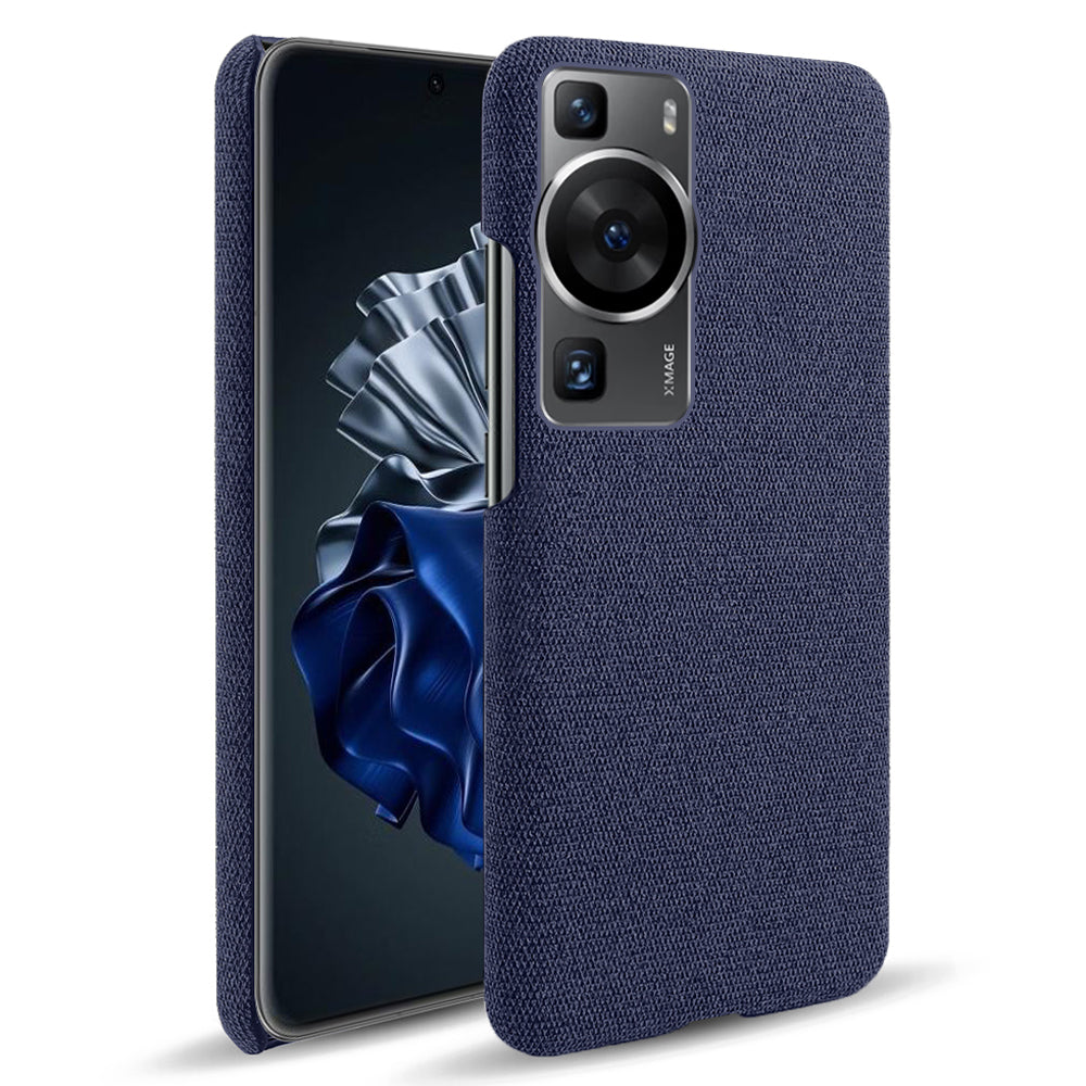 For Huawei P60 /  P60 Pro Solid Color Phone Case Hard PC + Cloth Shockproof Non-Slip Cover