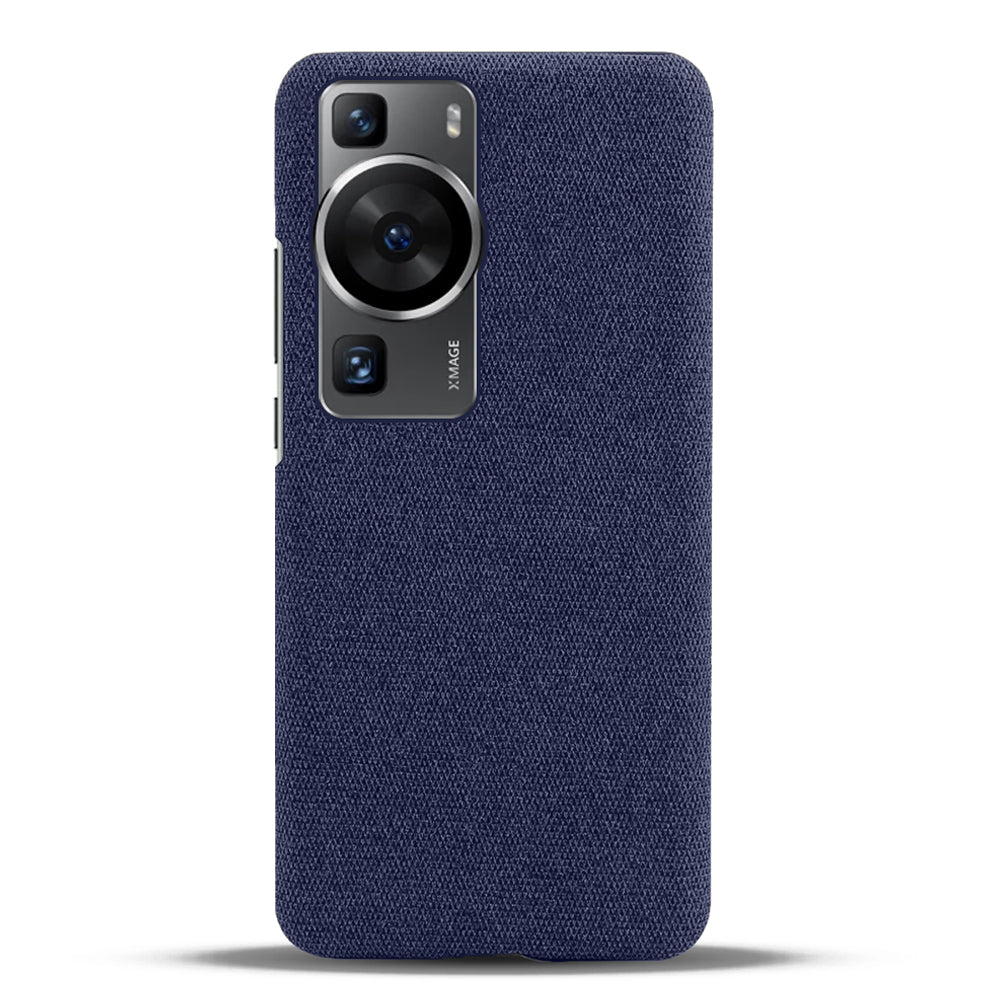 For Huawei P60 /  P60 Pro Solid Color Phone Case Hard PC + Cloth Shockproof Non-Slip Cover