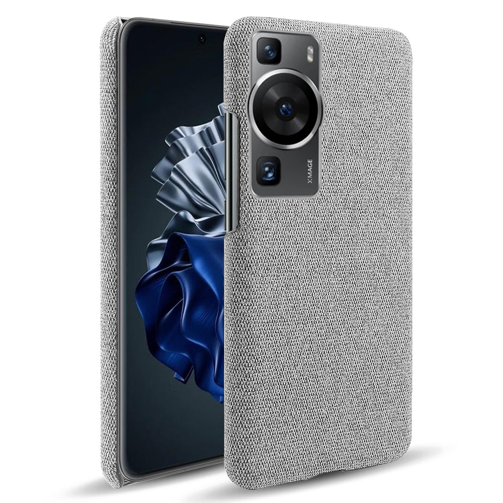 For Huawei P60 /  P60 Pro Solid Color Phone Case Hard PC + Cloth Shockproof Non-Slip Cover