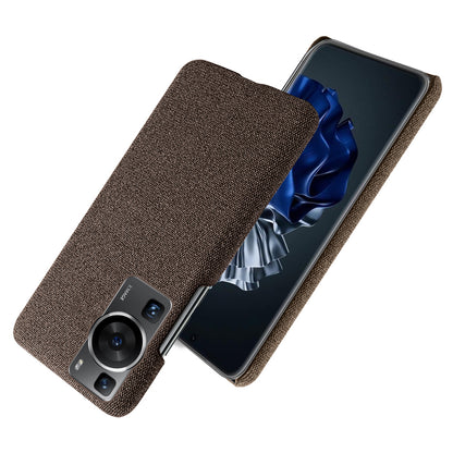 For Huawei P60 /  P60 Pro Solid Color Phone Case Hard PC + Cloth Shockproof Non-Slip Cover