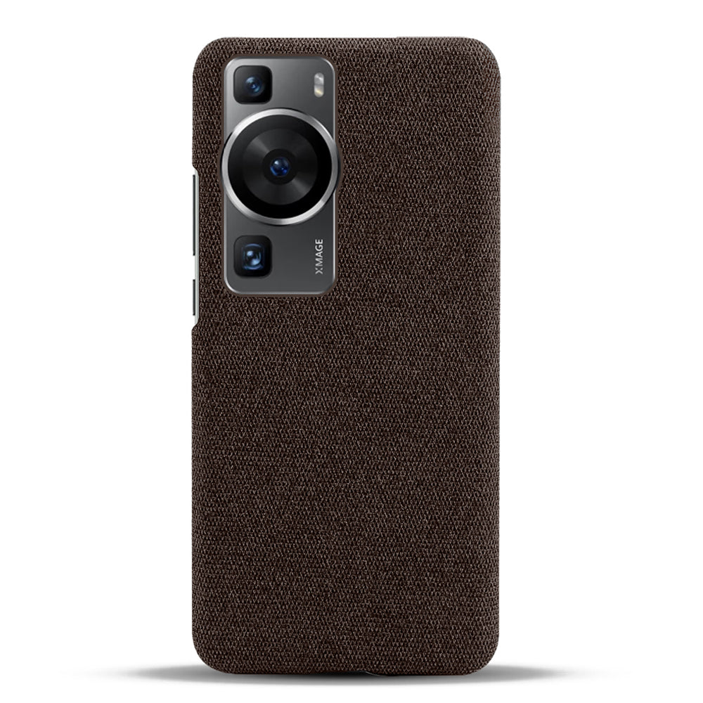 For Huawei P60 /  P60 Pro Solid Color Phone Case Hard PC + Cloth Shockproof Non-Slip Cover