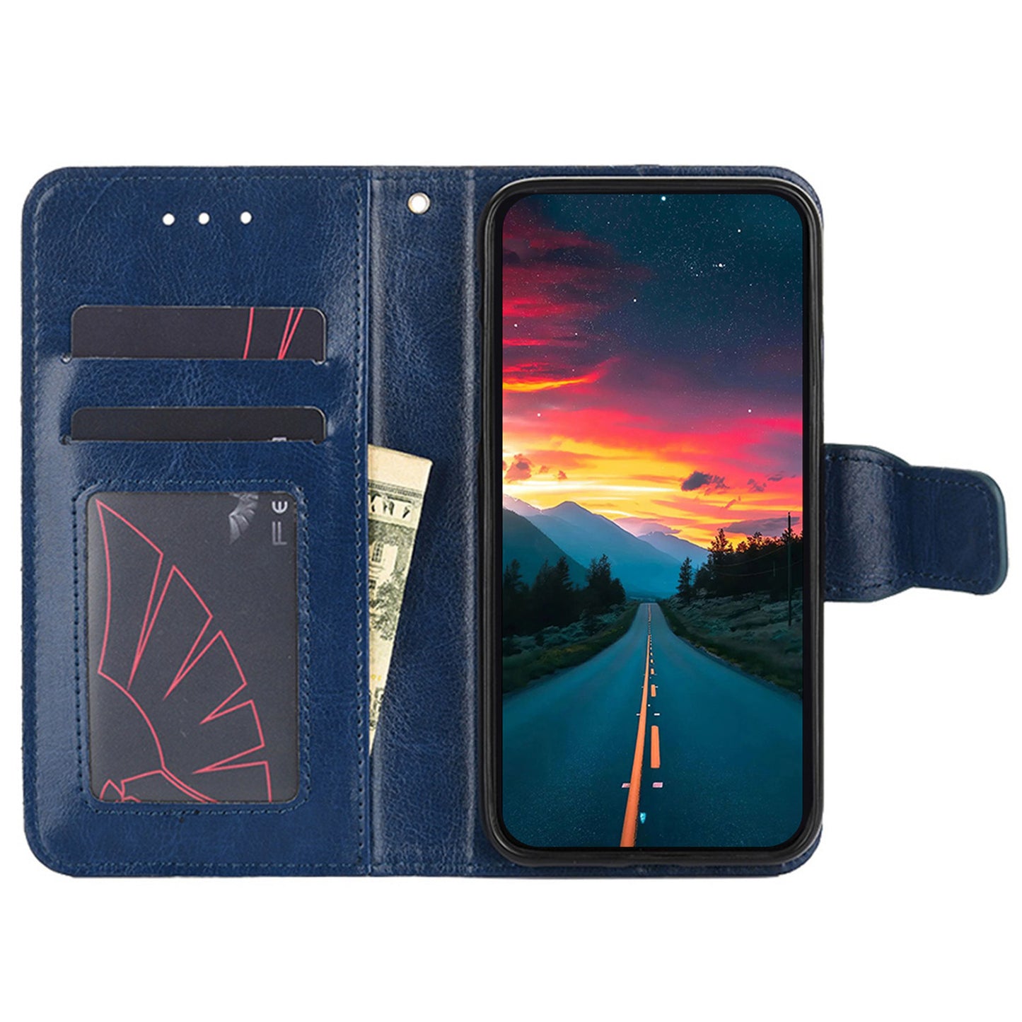 For vivo S16e 5G Textured PU Leather Protective Case Anti-Drop Wallet Phone Stand Shell