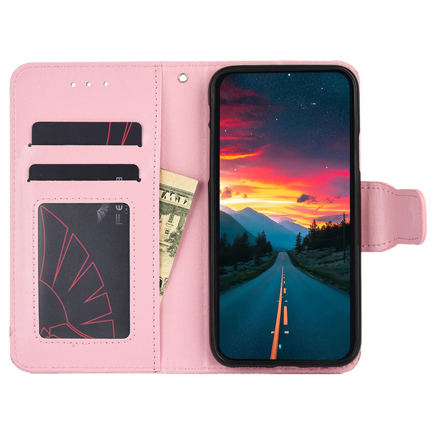 For vivo S16e 5G Textured PU Leather Protective Case Anti-Drop Wallet Phone Stand Shell