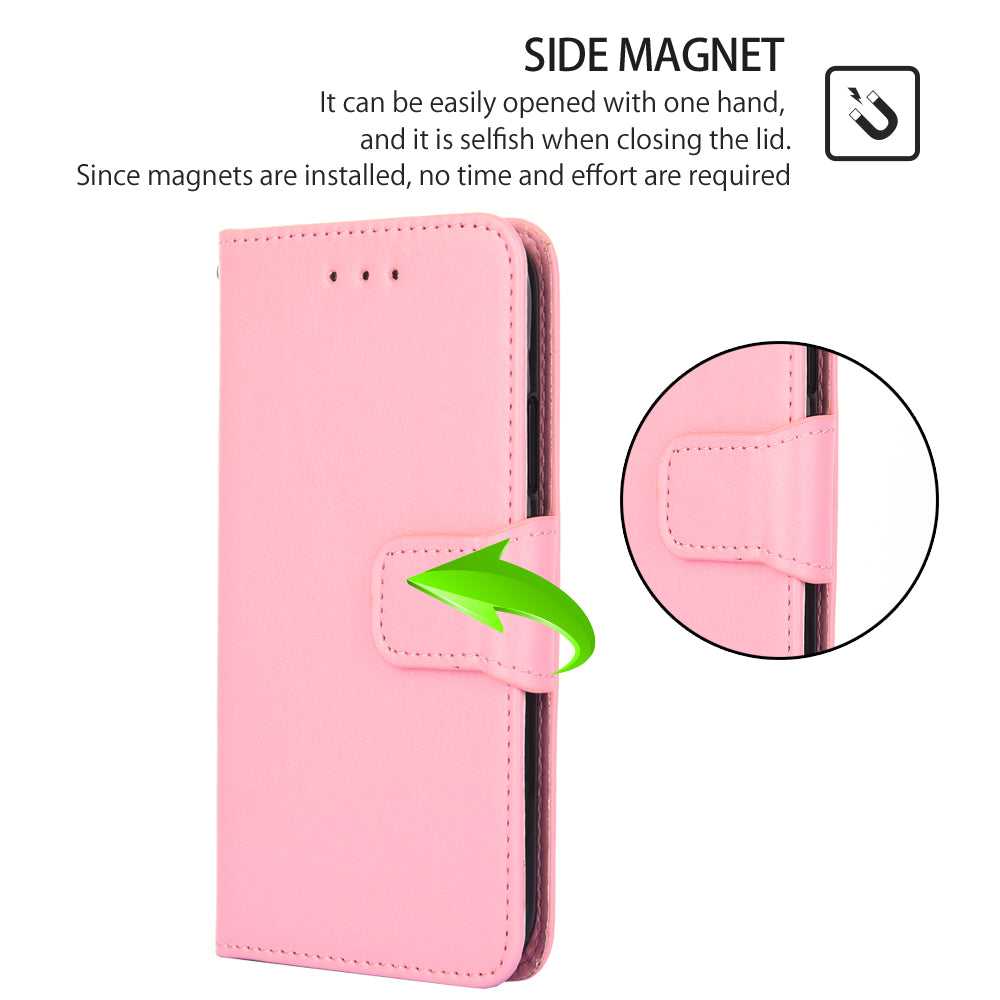 For vivo S16e 5G Textured PU Leather Protective Case Anti-Drop Wallet Phone Stand Shell