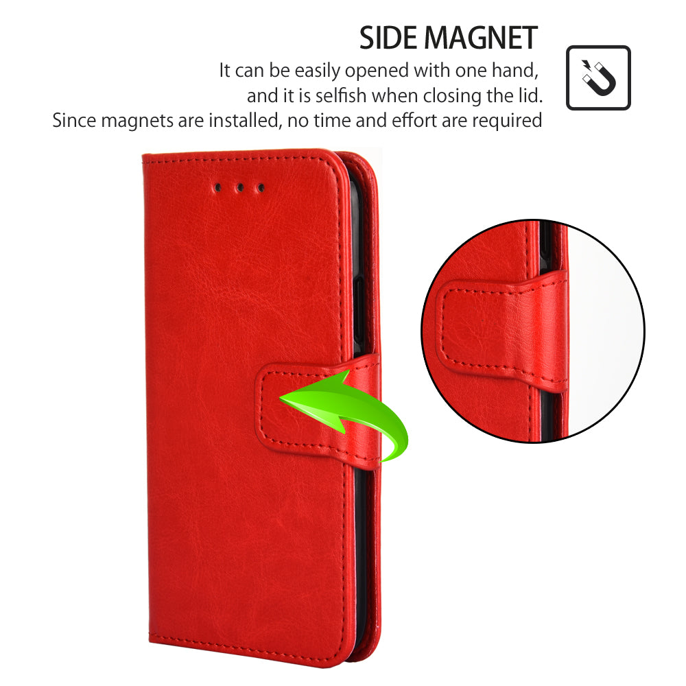 For vivo S16e 5G Textured PU Leather Protective Case Anti-Drop Wallet Phone Stand Shell
