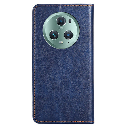 For Honor Magic5 Pro Drop Protection Wallet Stand Case Magnetic Closing PU Leather Phone Cover