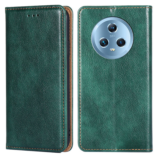 For Honor Magic5 PU Leather Phone Wallet Case Full Protection Phone Stand Cover