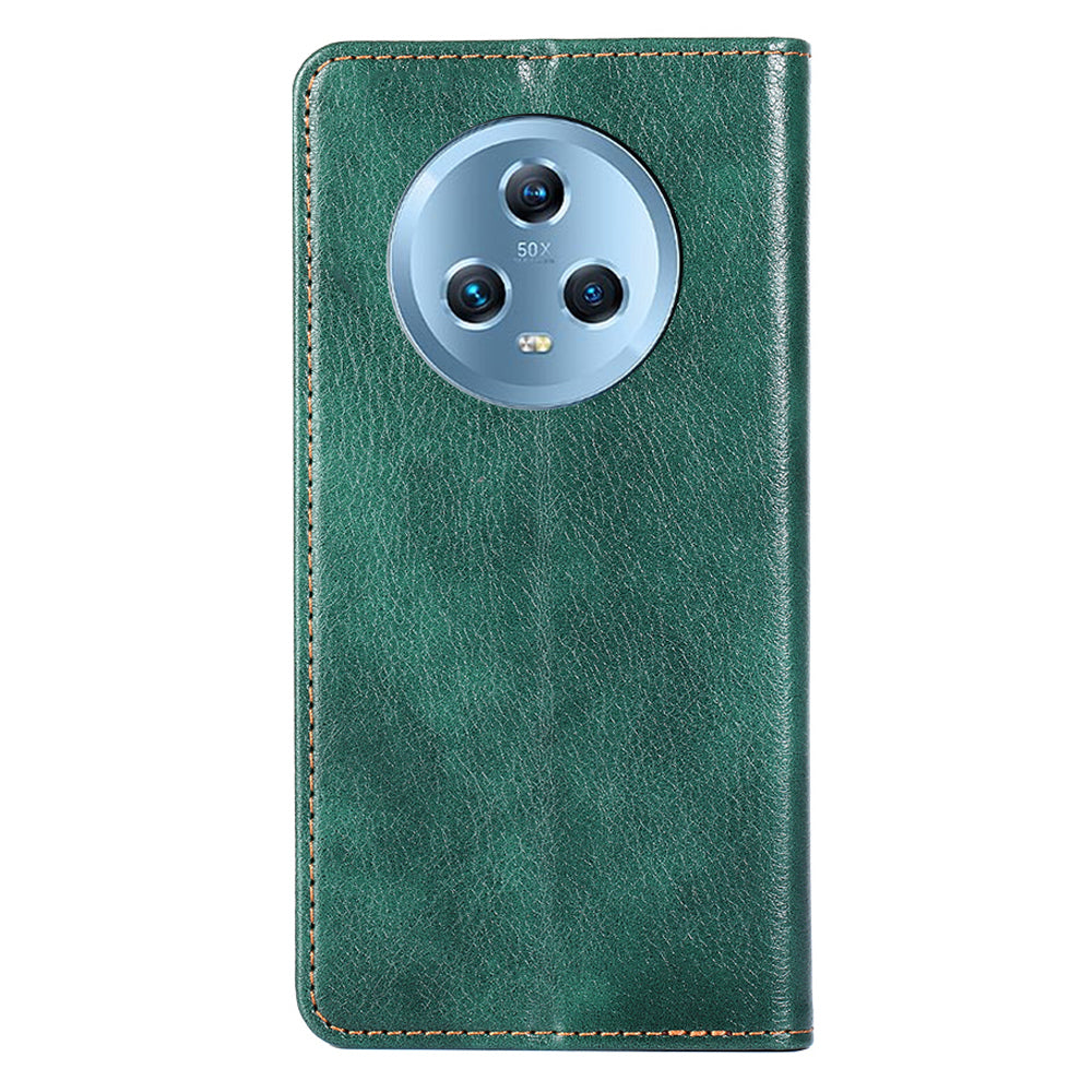 For Honor Magic5 PU Leather Phone Wallet Case Full Protection Phone Stand Cover