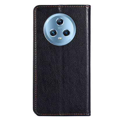 For Honor Magic5 PU Leather Phone Wallet Case Full Protection Phone Stand Cover