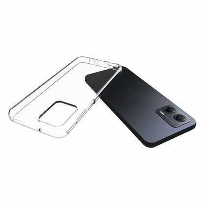 Mobile Phone Cover for Motorola Moto G53 5G Glossy Watermark-Free Transparent TPU Phone Case