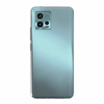 Mobile Phone Cover for Motorola Moto G72 4G Transparent Glossy Watermark-Free TPU Phone Case