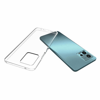 Mobile Phone Cover for Motorola Moto G72 4G Transparent Glossy Watermark-Free TPU Phone Case