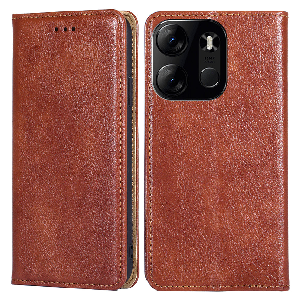 For Tecno Spark Go 2023 4G PU Leather Stand Wallet Case Stand Magnetic Shockproof Phone Cover