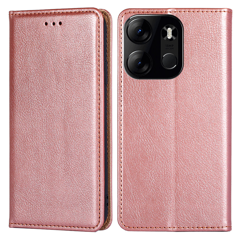 For Tecno Spark Go 2023 4G PU Leather Stand Wallet Case Stand Magnetic Shockproof Phone Cover