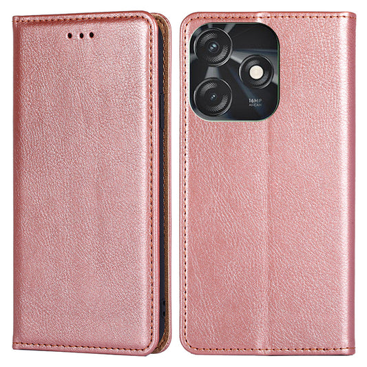 For Tecno Spark 10C 4G Leather Wallet Case Flip Stand Magnetic Closing Phone Cover