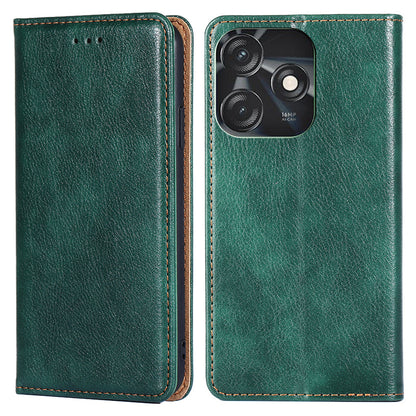 For Tecno Spark 10C 4G Leather Wallet Case Flip Stand Magnetic Closing Phone Cover