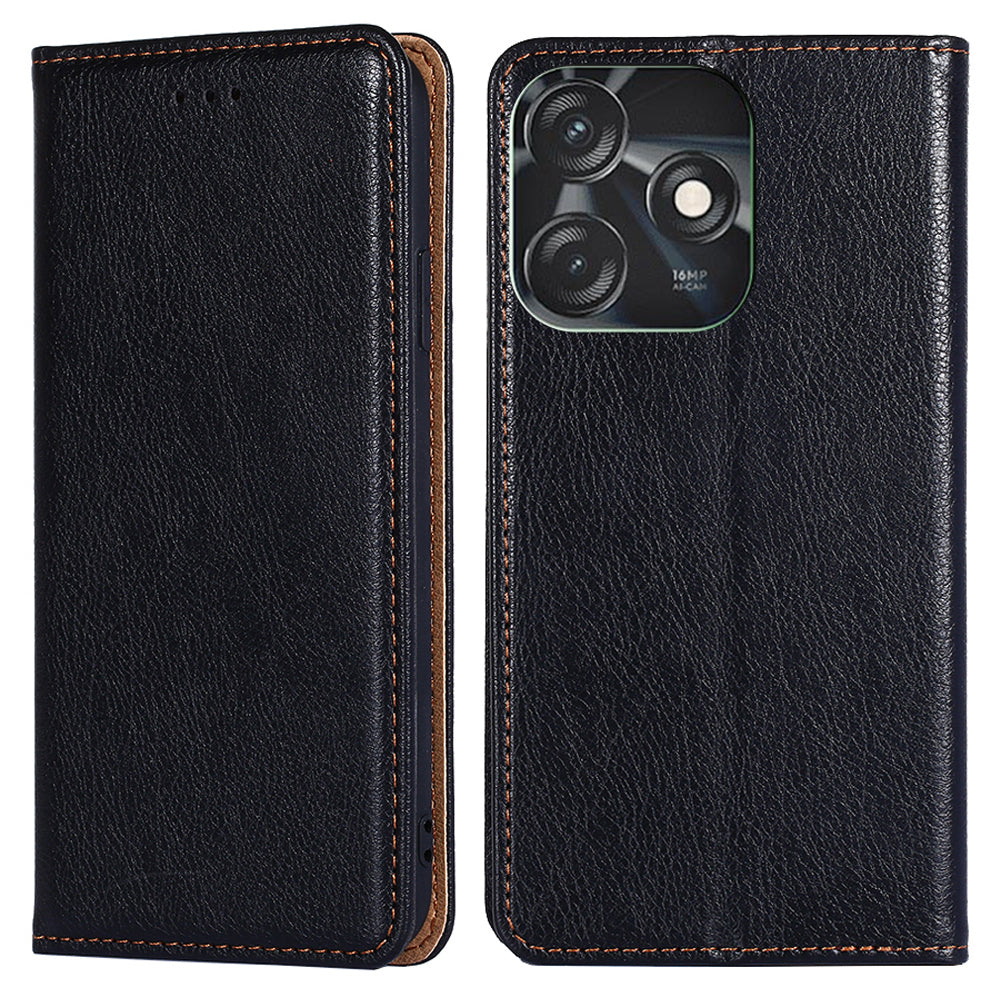 For Tecno Spark 10C 4G Leather Wallet Case Flip Stand Magnetic Closing Phone Cover