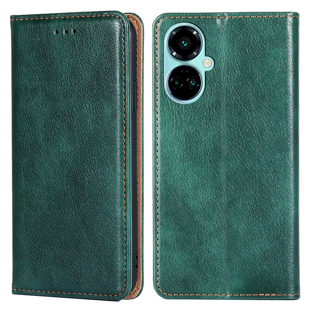 Leather Flip Case for Tecno Camon 19 4G / Camon 19 Pro 4G / 5G , Wallet Stand Magnetic Phone Cover