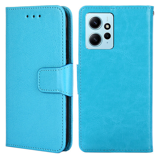 For Xiaomi Redmi Note 12 4G Leather Protective Case Anti-Fall Wallet Phone Shell with Stand