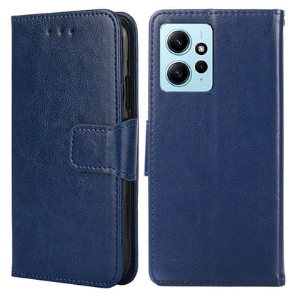 For Xiaomi Redmi Note 12 4G Leather Protective Case Anti-Fall Wallet Phone Shell with Stand