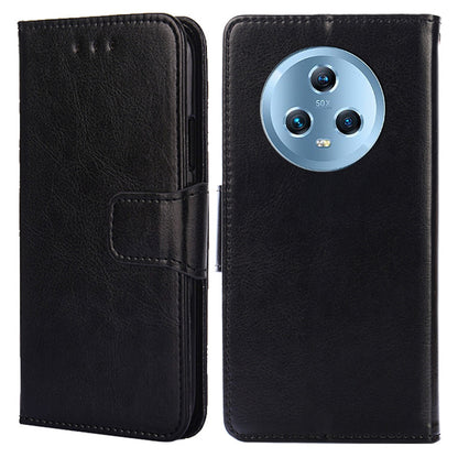 Protective Cover for Honor Magic5 , PU Leather Anti-Drop Phone Wallet Case with Stand