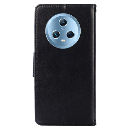 Protective Cover for Honor Magic5 , PU Leather Anti-Drop Phone Wallet Case with Stand