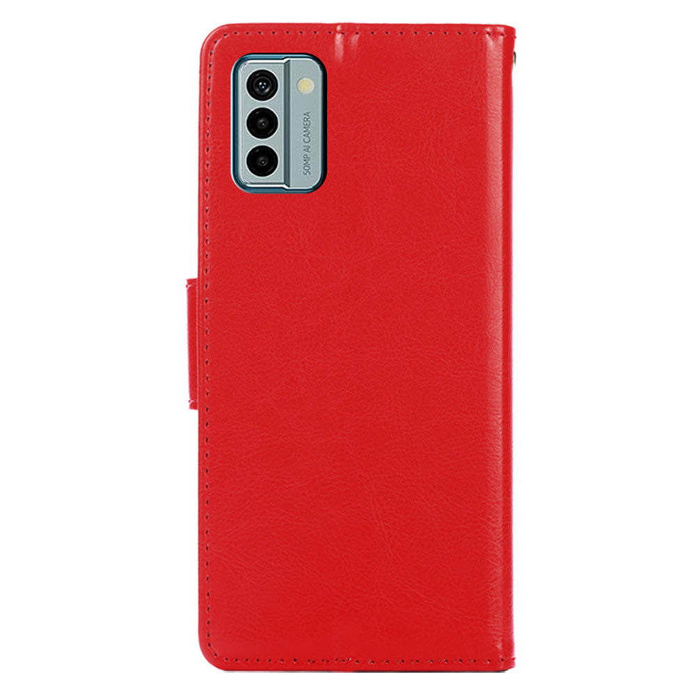 For Nokia G22 Leather Wallet Phone Case Folding Stand Anti-drop Cover