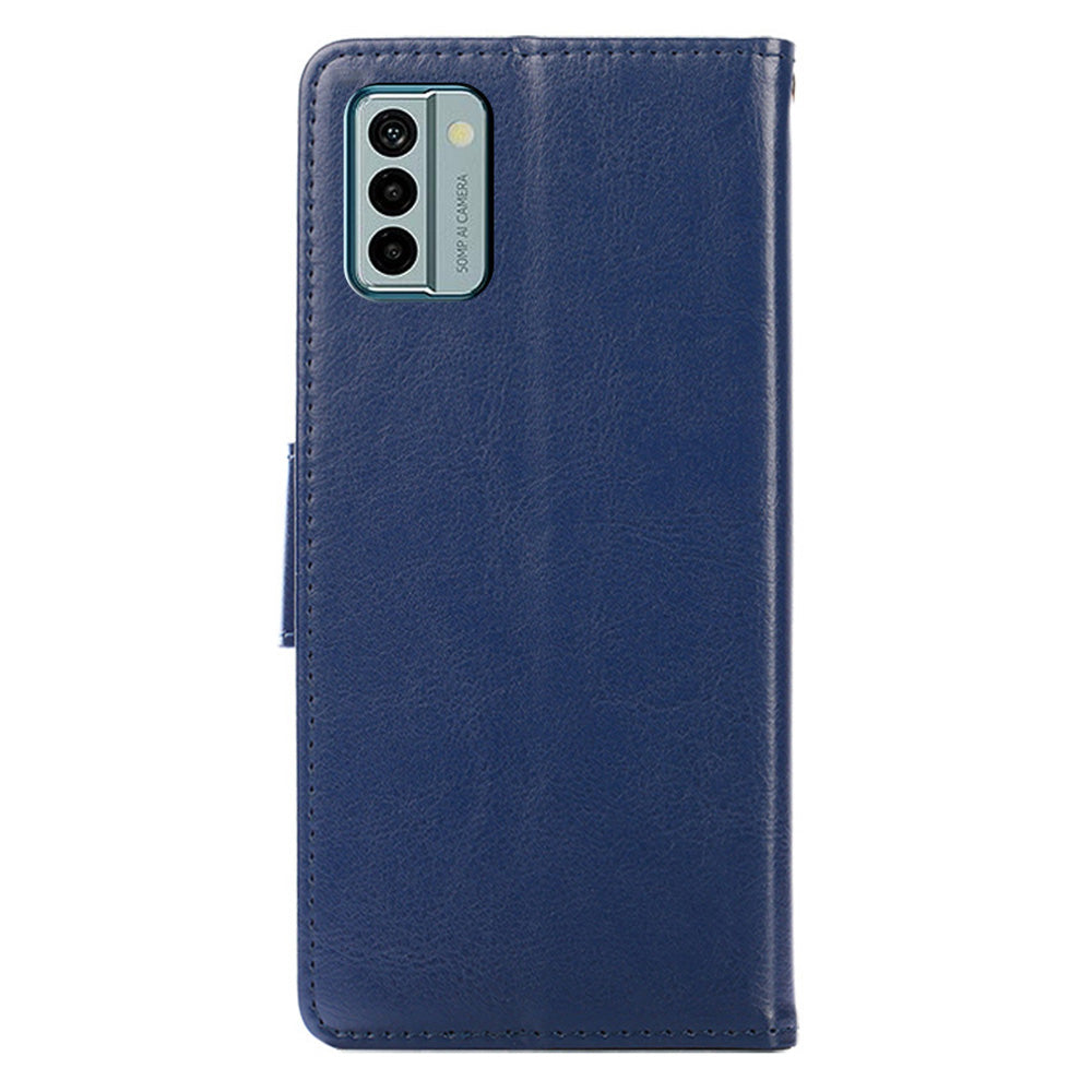 For Nokia G22 Leather Wallet Phone Case Folding Stand Anti-drop Cover