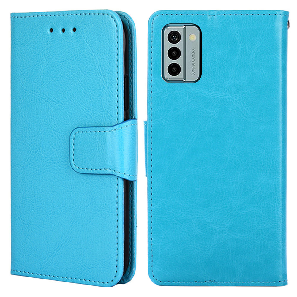 For Nokia G22 Leather Wallet Phone Case Folding Stand Anti-drop Cover