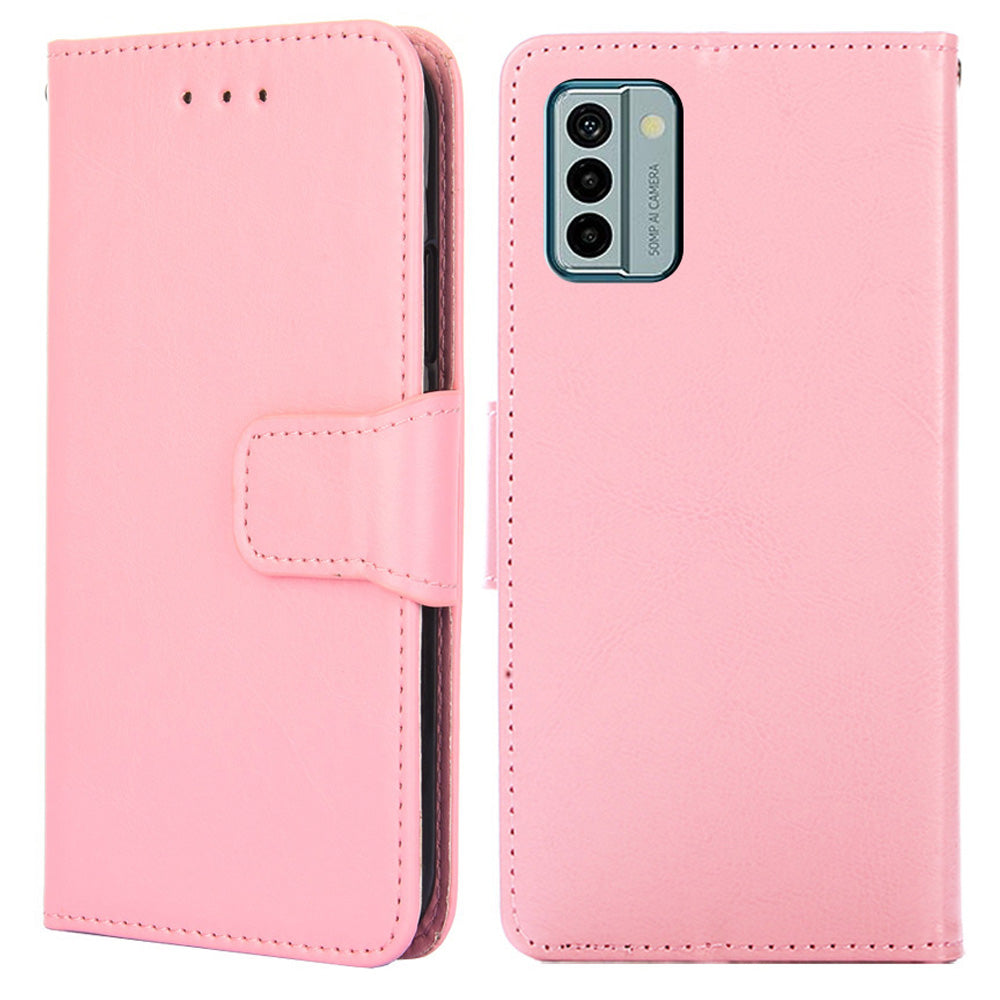 For Nokia G22 Leather Wallet Phone Case Folding Stand Anti-drop Cover