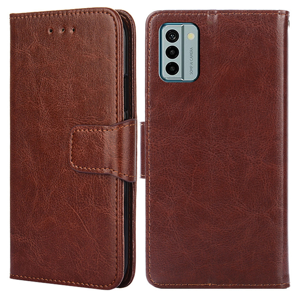 For Nokia G22 Leather Wallet Phone Case Folding Stand Anti-drop Cover