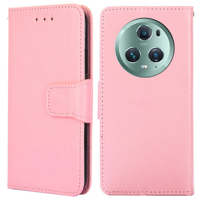 For Honor Magic5 Pro Leather Phone Case Drop-proof Wallet Stand Cover