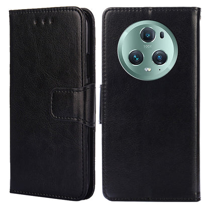 For Honor Magic5 Pro Leather Phone Case Drop-proof Wallet Stand Cover