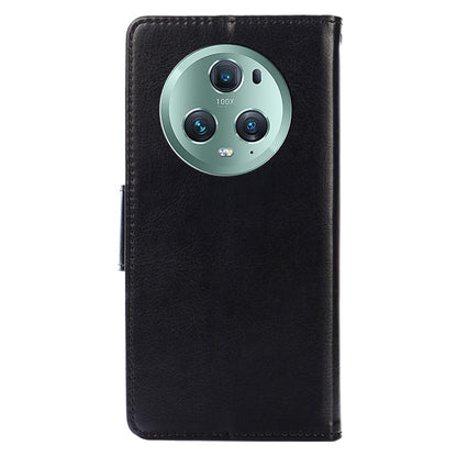 For Honor Magic5 Pro Leather Phone Case Drop-proof Wallet Stand Cover