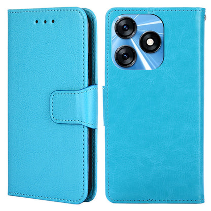 For Tecno Spark 10 4G PU Leather Wallet Phone Case Protective Cover with Stand