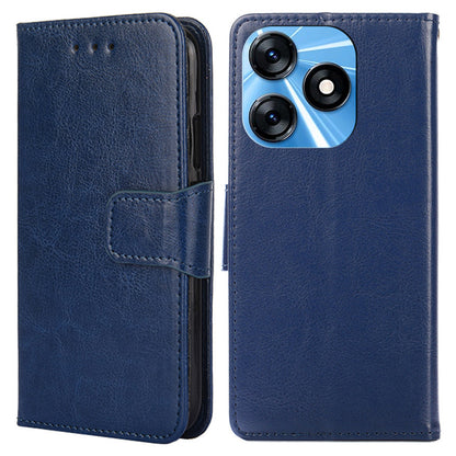For Tecno Spark 10 4G PU Leather Wallet Phone Case Protective Cover with Stand