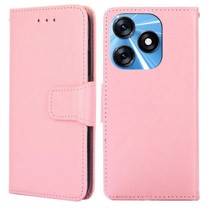 For Tecno Spark 10 4G PU Leather Wallet Phone Case Protective Cover with Stand