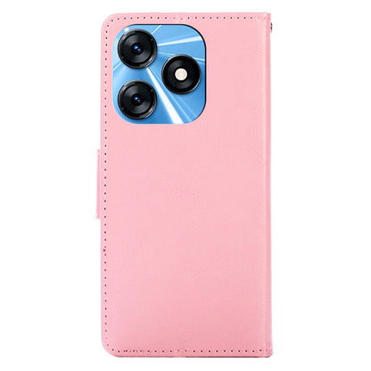 For Tecno Spark 10 4G PU Leather Wallet Phone Case Protective Cover with Stand