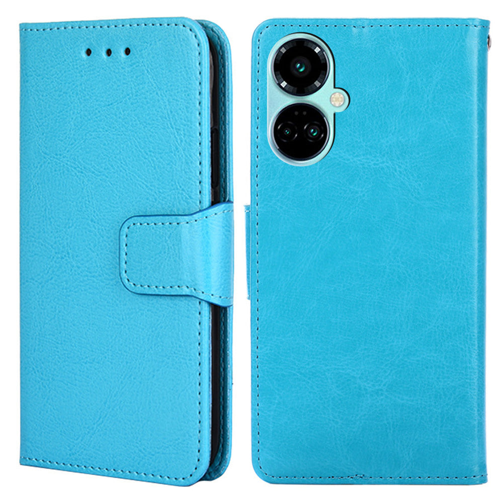 For Tecno Camon 19 4G / 19 Pro 4G Anti-drop Cover PU Leather Wallet Stand Phone Case