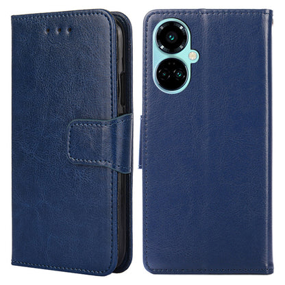 For Tecno Camon 19 4G / 19 Pro 4G Anti-drop Cover PU Leather Wallet Stand Phone Case
