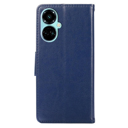 For Tecno Camon 19 4G / 19 Pro 4G Anti-drop Cover PU Leather Wallet Stand Phone Case