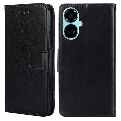For Tecno Camon 19 4G / 19 Pro 4G Anti-drop Cover PU Leather Wallet Stand Phone Case