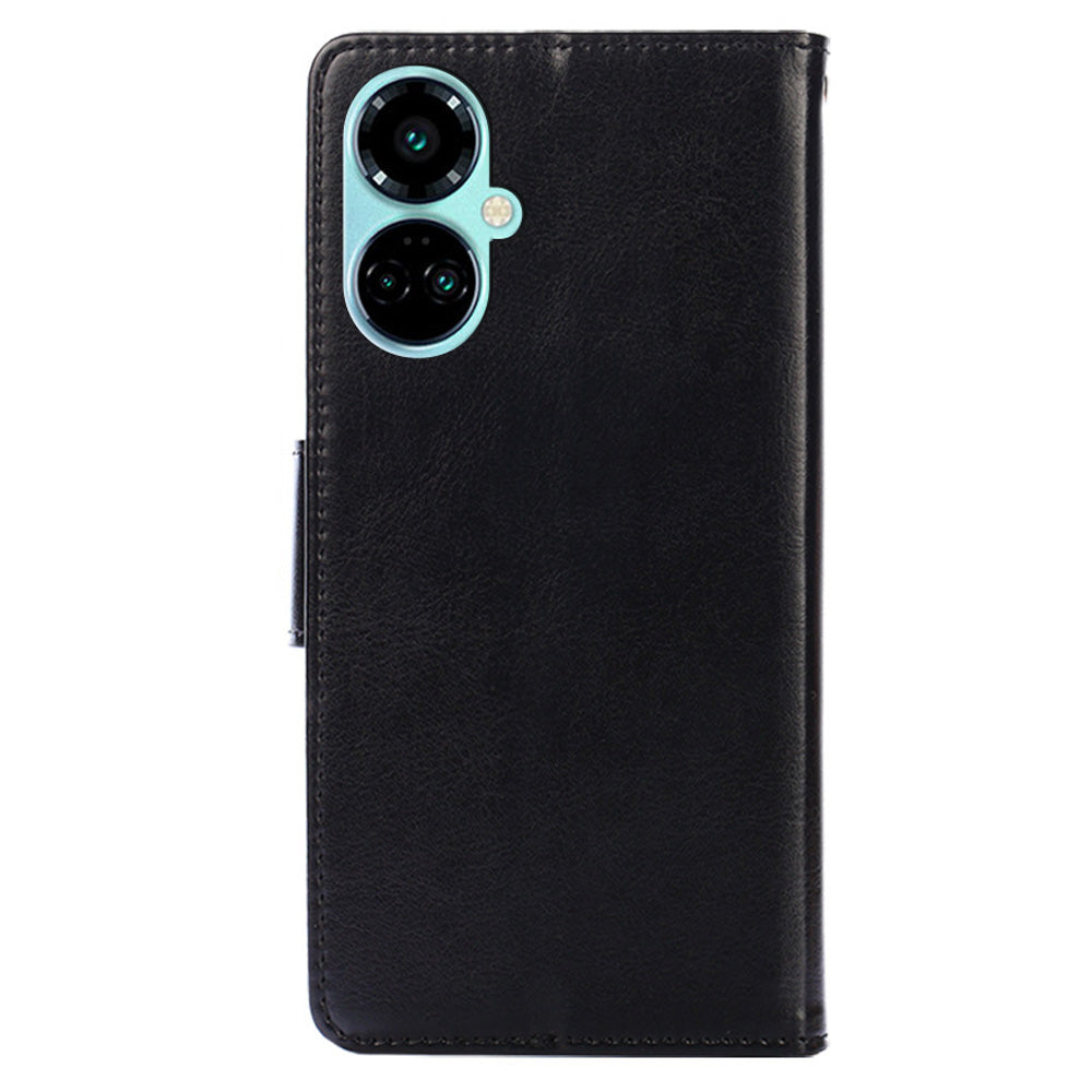 For Tecno Camon 19 4G / 19 Pro 4G Anti-drop Cover PU Leather Wallet Stand Phone Case