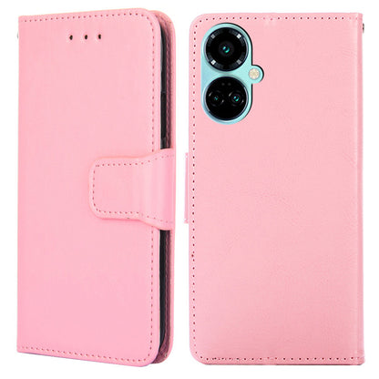 For Tecno Camon 19 4G / 19 Pro 4G Anti-drop Cover PU Leather Wallet Stand Phone Case
