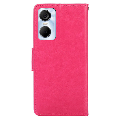 For Tecno Pop 6 Pro 4G Leather Stand Phone Case Full Protection Wallet Cover