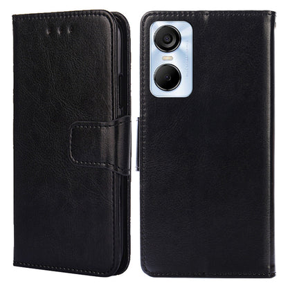 For Tecno Pop 6 Pro 4G Leather Stand Phone Case Full Protection Wallet Cover