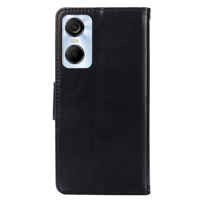 For Tecno Pop 6 Pro 4G Leather Stand Phone Case Full Protection Wallet Cover