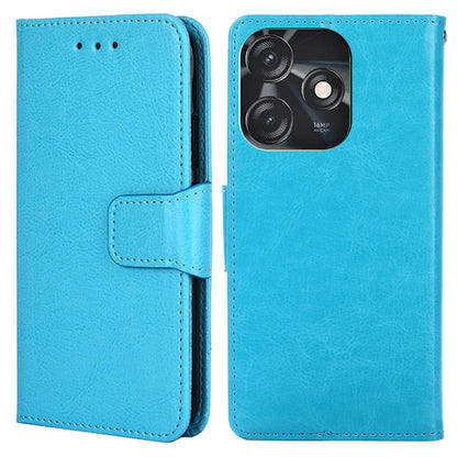 Anti-Drop Cover for Tecno Spark 10C 4G , PU Leather Phone Wallet Case with Stand