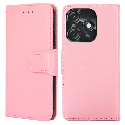 Anti-Drop Cover for Tecno Spark 10C 4G , PU Leather Phone Wallet Case with Stand
